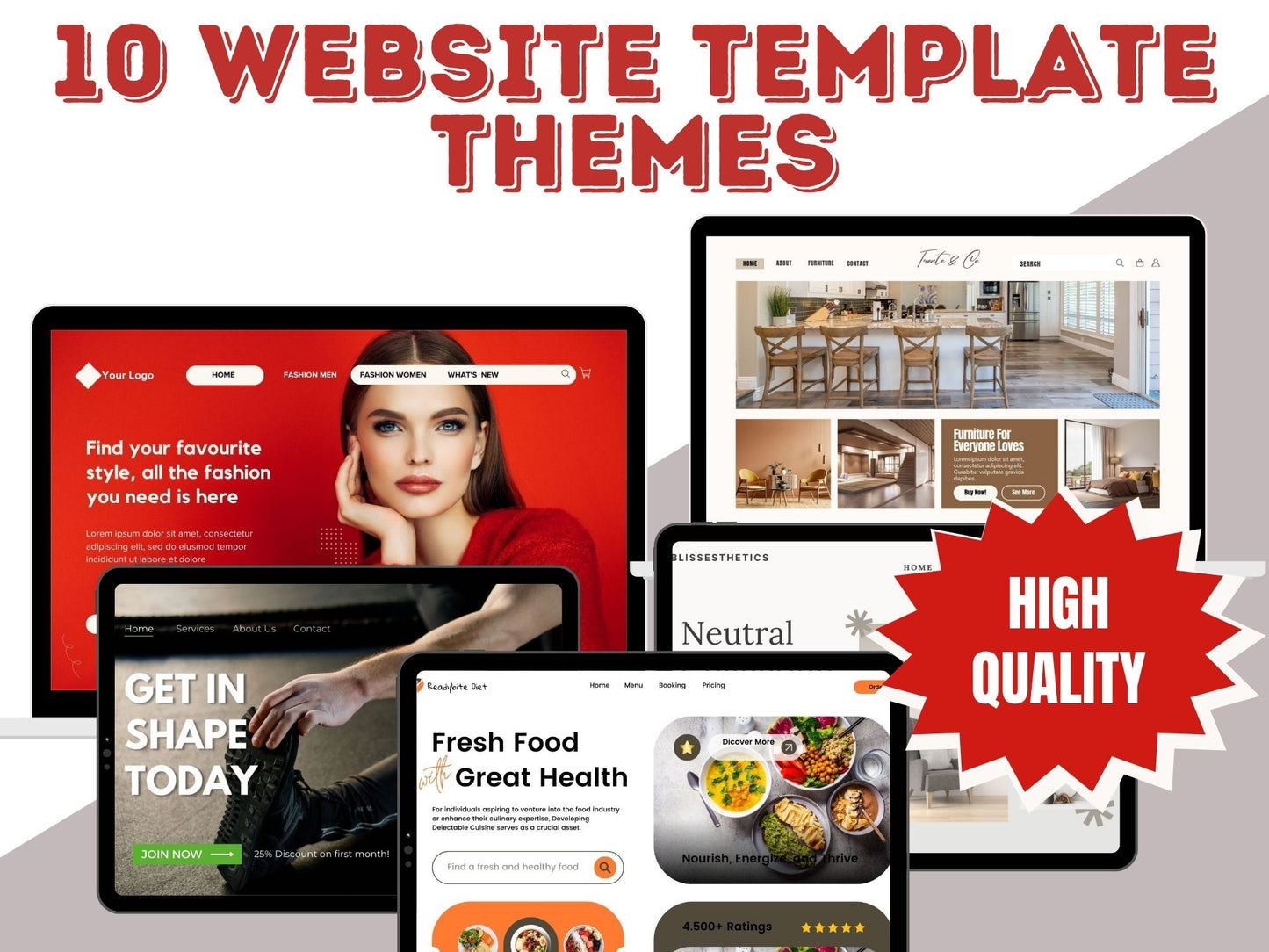 Top 10 Versatile Website Templates – Stunning Themes for Every Business