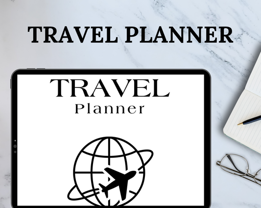 Customizable Travel Planner Template - Editable for Perfect Trip Planning