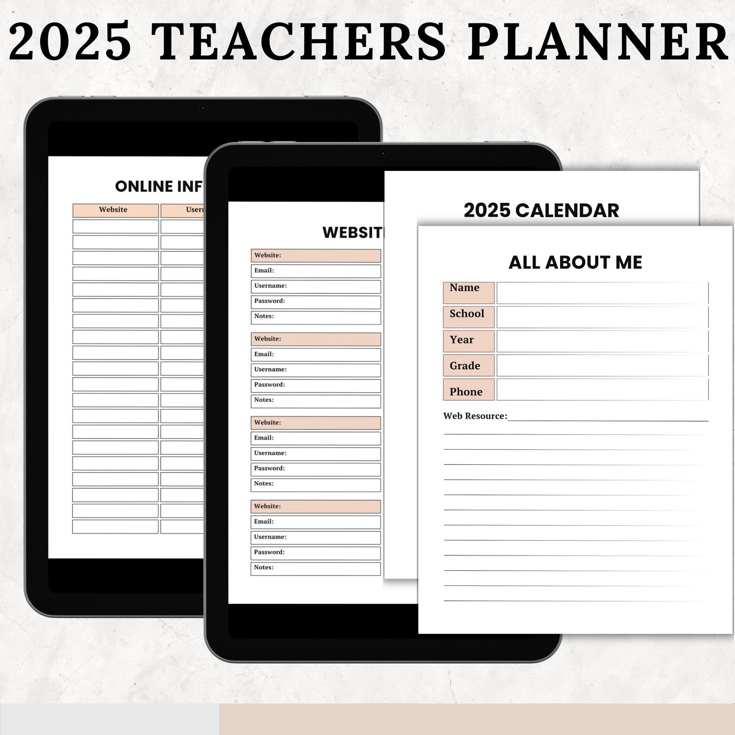 2025 Teacher's Planner – Your Essential Tool for Organized Teaching