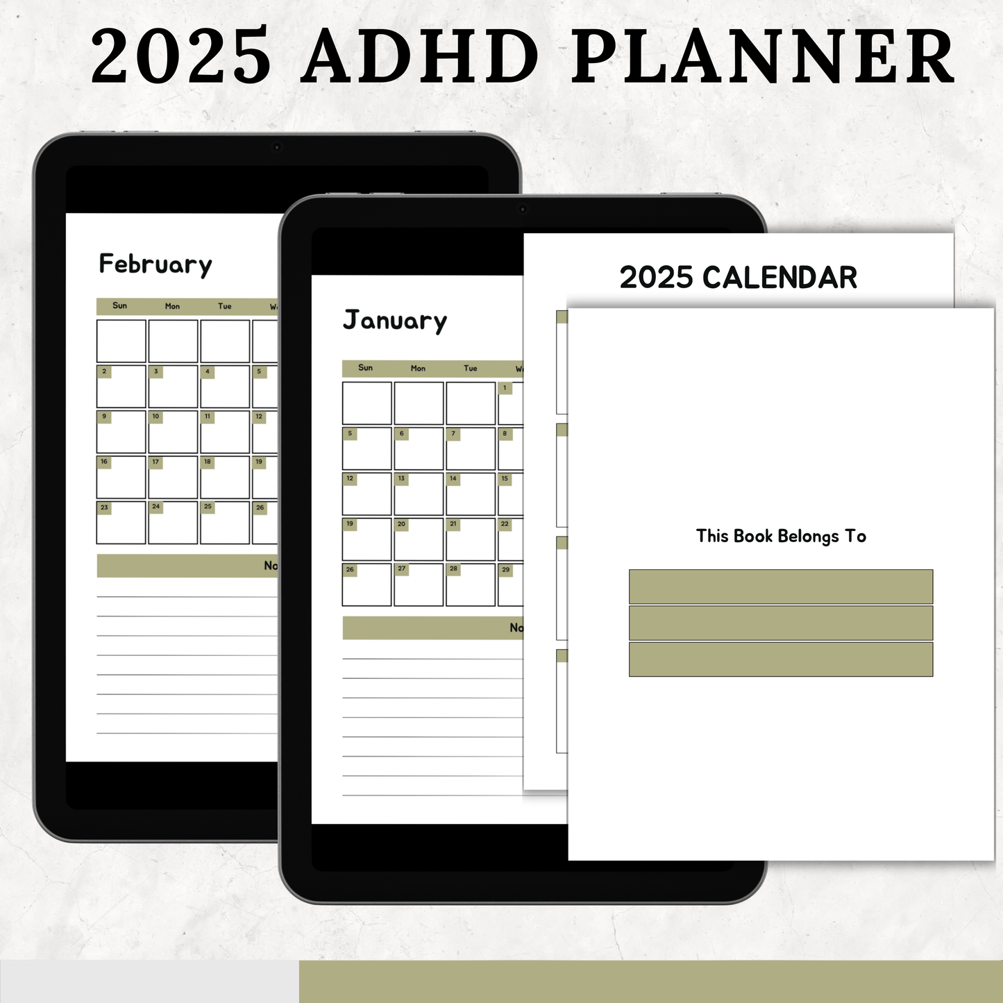 2025 ADHD Planner – Your Essential Tool for Focus and Organization