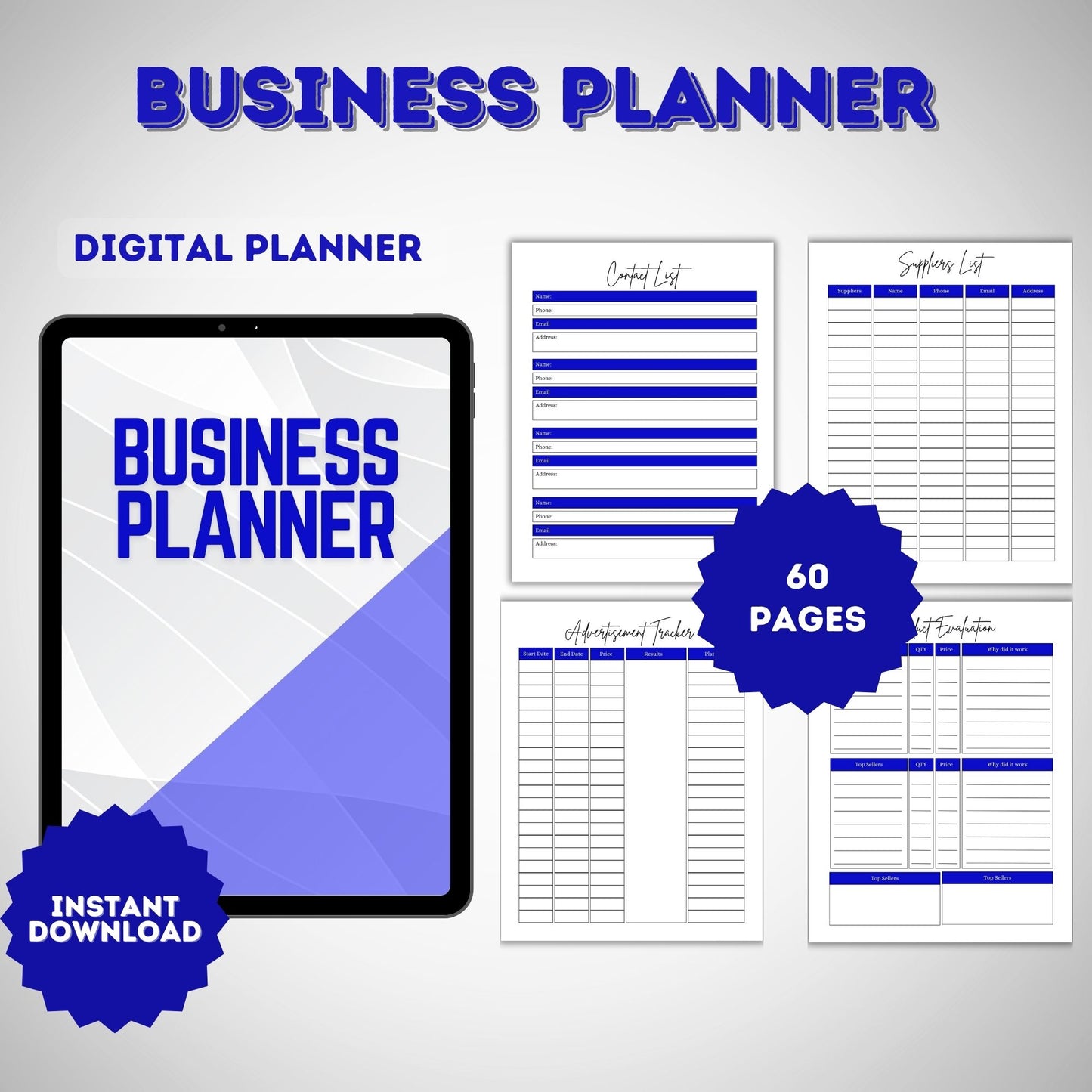 Comprehensive Business Planner – Your Essential Guide to Success and Growth