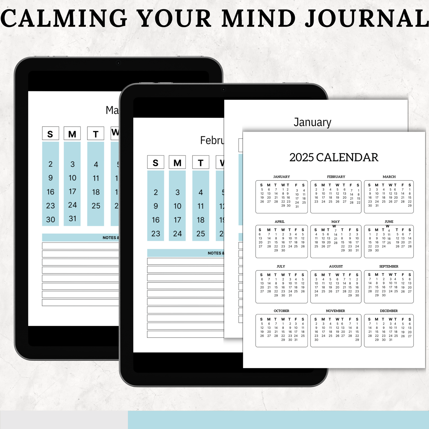 2025 Calming Your Mind Journal Planner – Your Guide to Mindfulness & Reflection