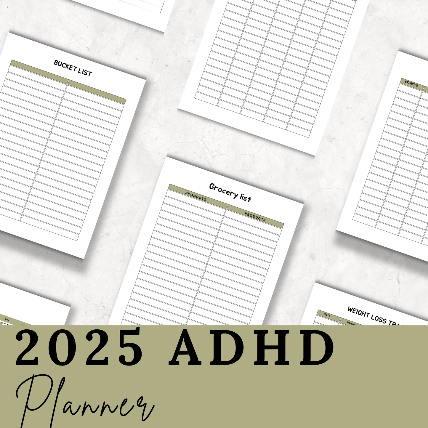 2025 ADHD Planner – Your Essential Tool for Focus and Organization