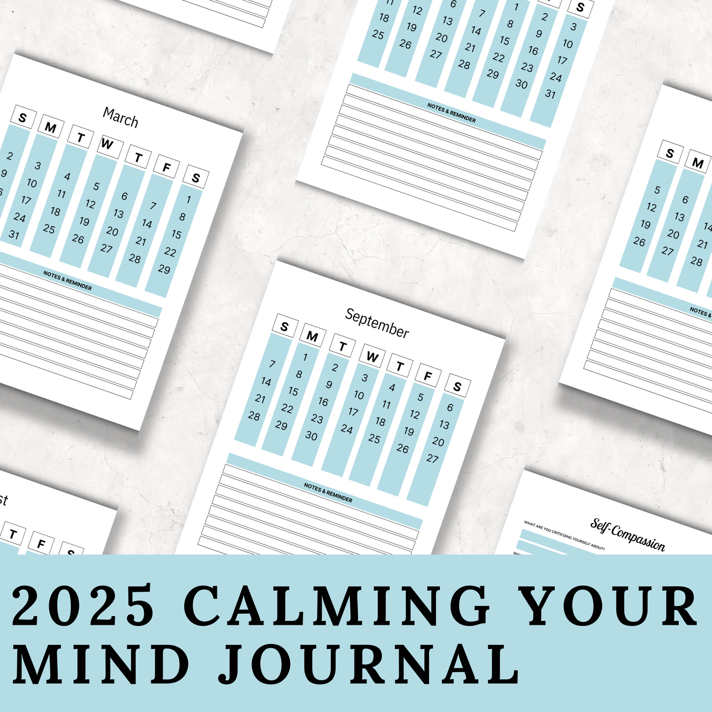 2025 Calming Your Mind Journal Planner – Your Guide to Mindfulness & Reflection