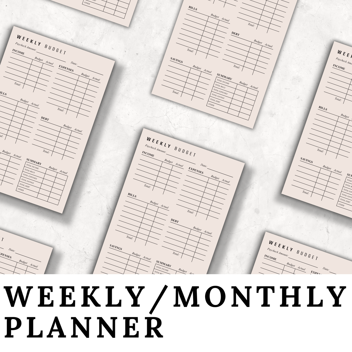 Versatile Weekly/Monthly Planner – Your Ultimate Tool for Organization & Productivity