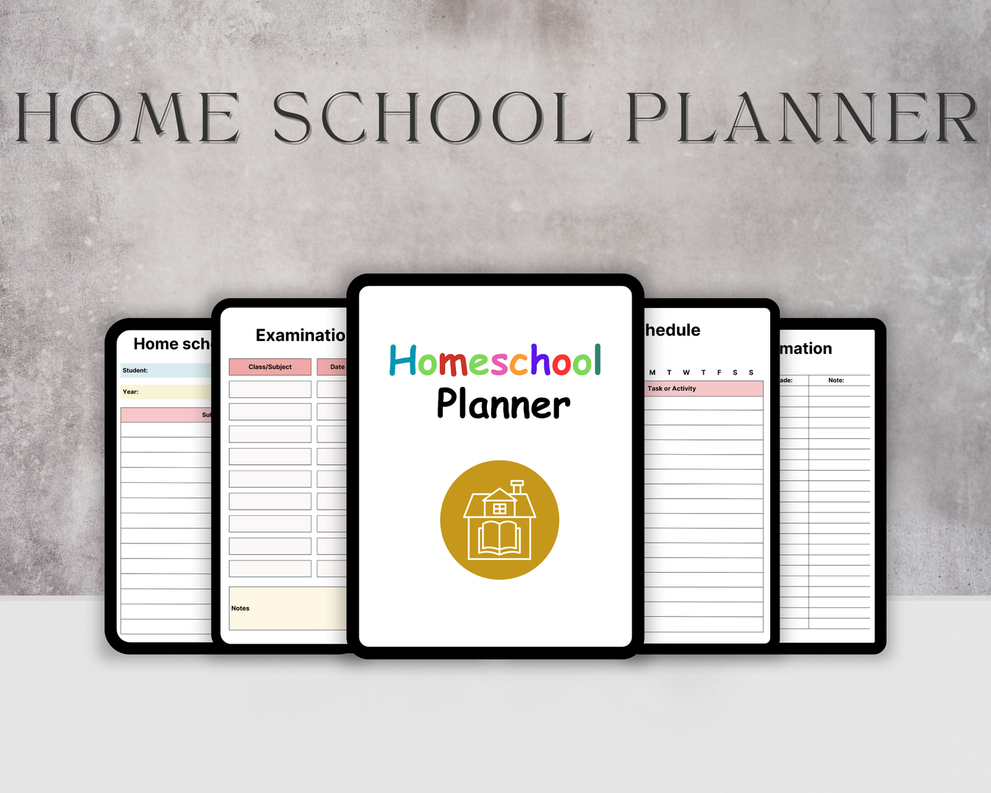 Comprehensive Homeschool Planner Bundle - Editable Canva Template