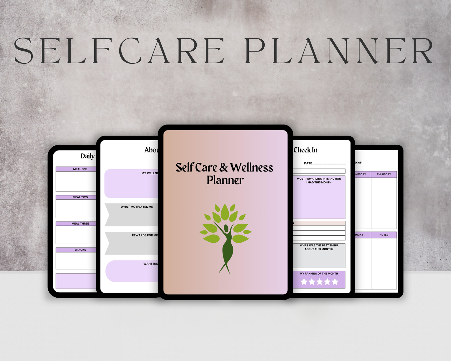 Personalized Self-Care & Wellness Planner – Your Guide to Balanced Living