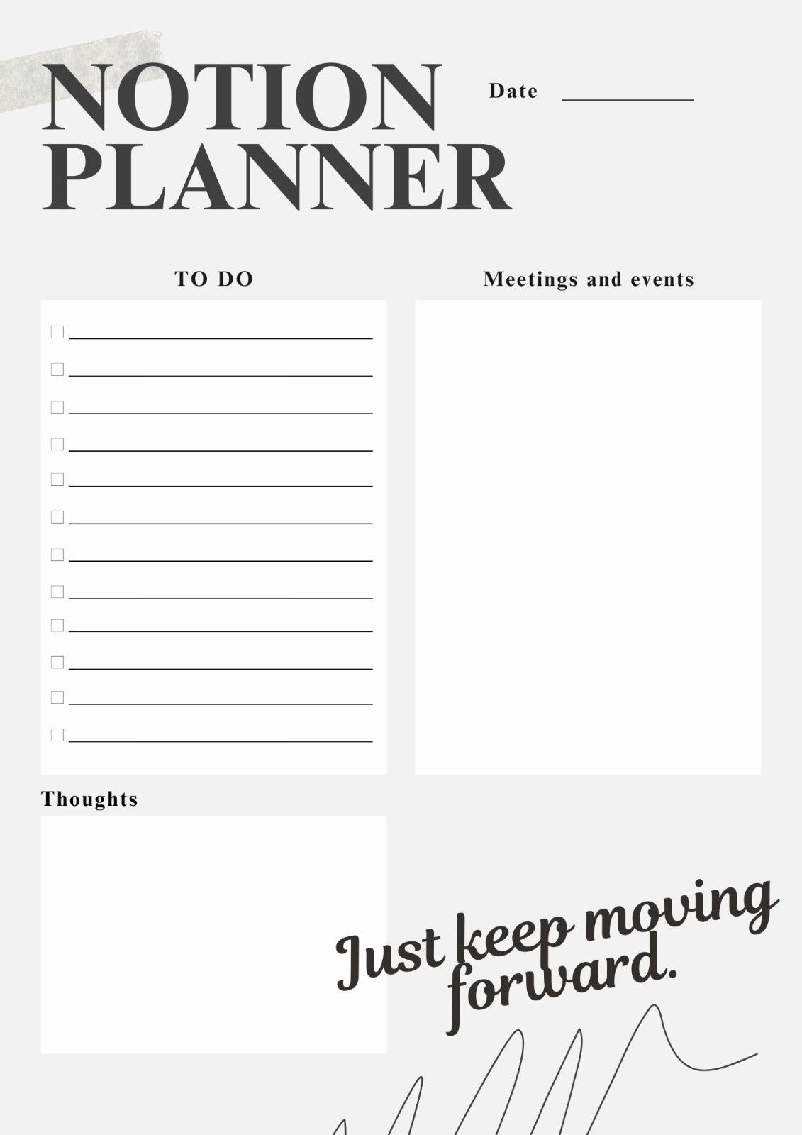 All-in-One Notion Planner for Organized & Productive Living